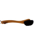 oiled dish brush, curved handle, black horse hair, sustainable, eco-friendly, wood, small business